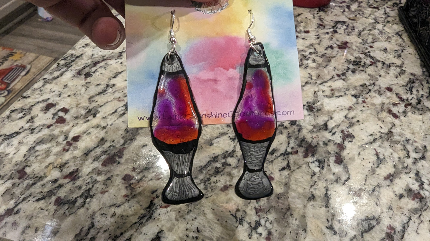 Lava Lamp Earrings