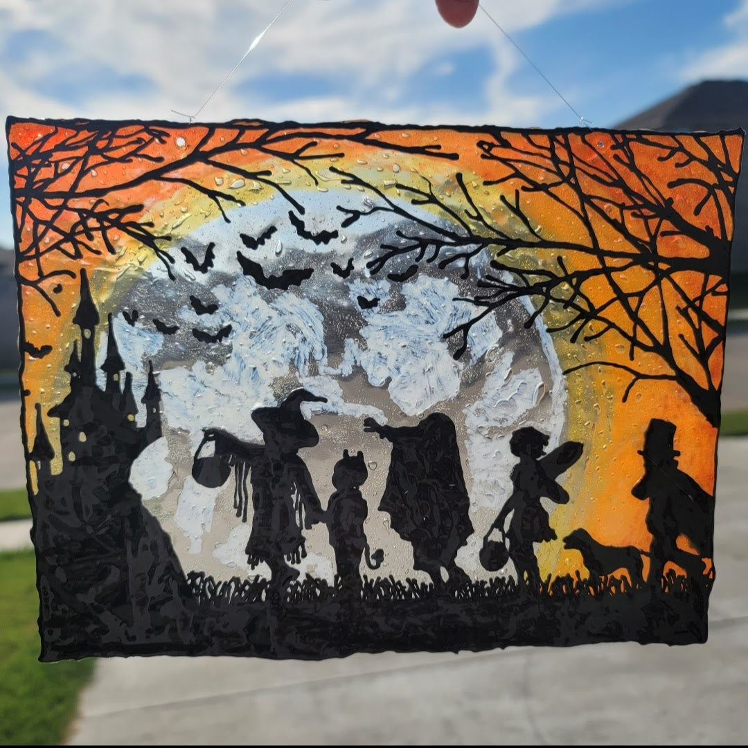Trick or Treat Halloween Suncatcher